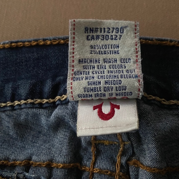 True Religion Casey Jeans Sz 28 Low Rise Skinny Denim Jeans - Picture 6 of 11